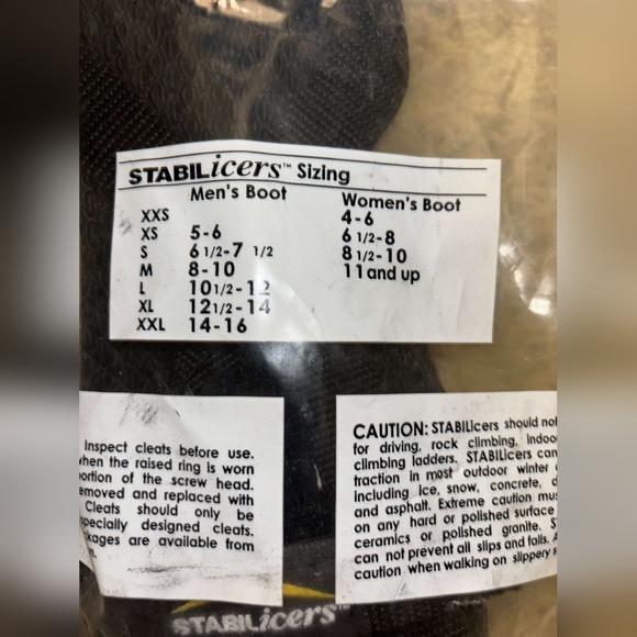 NEW! STABILlicers Sure-Fraction Snow Tires Size M Unisex - Picture 9 of 13